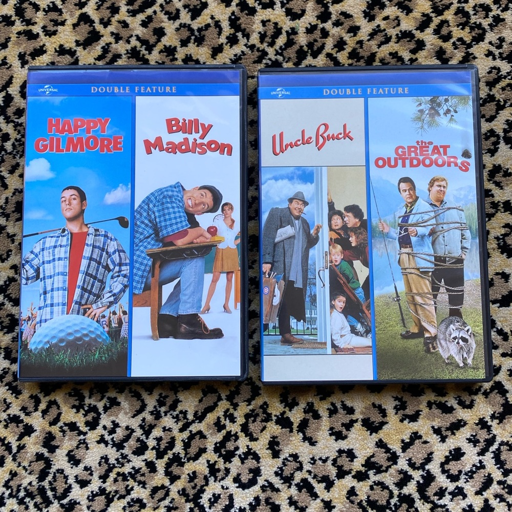 Happy Gilmore, Billy Madison, Uncle Buck and The Great Outdoors DVD Bundle